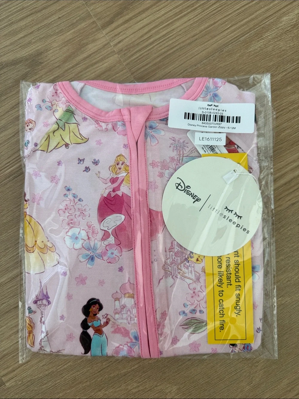 Disney Pink Princess Zippy by Little Sleepies